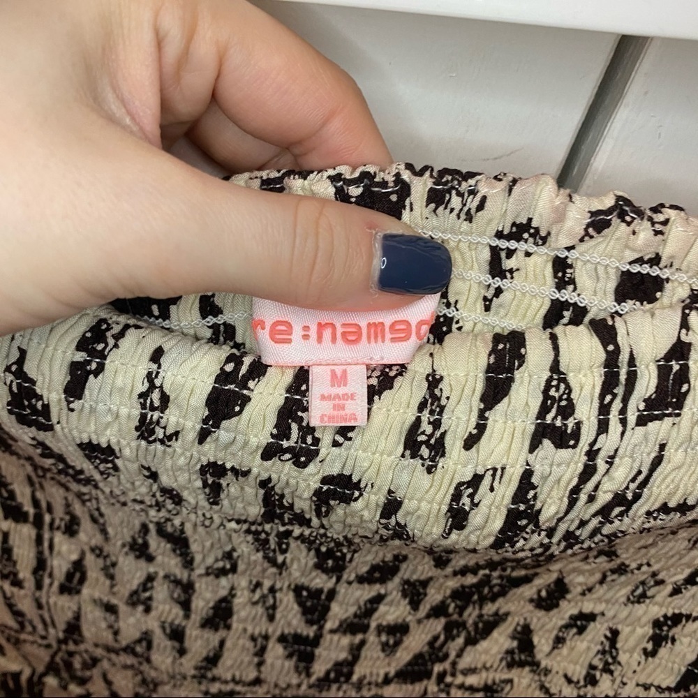 Re:named Patterned Ruched Tube Top - Picture 3 of 11